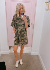Camo T-shirt dress