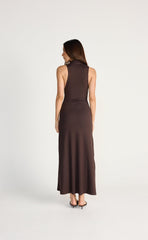 Oren Maxi Dress (Chocolate)