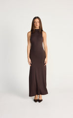 Oren Maxi Dress (Chocolate)