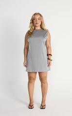 Rikke Mini Dress (Smokey Blue)