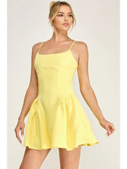 Square Neck Mini Dress