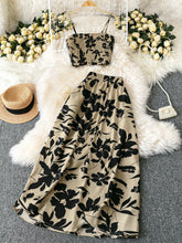 Smocked Printed Cami and Skirt Set