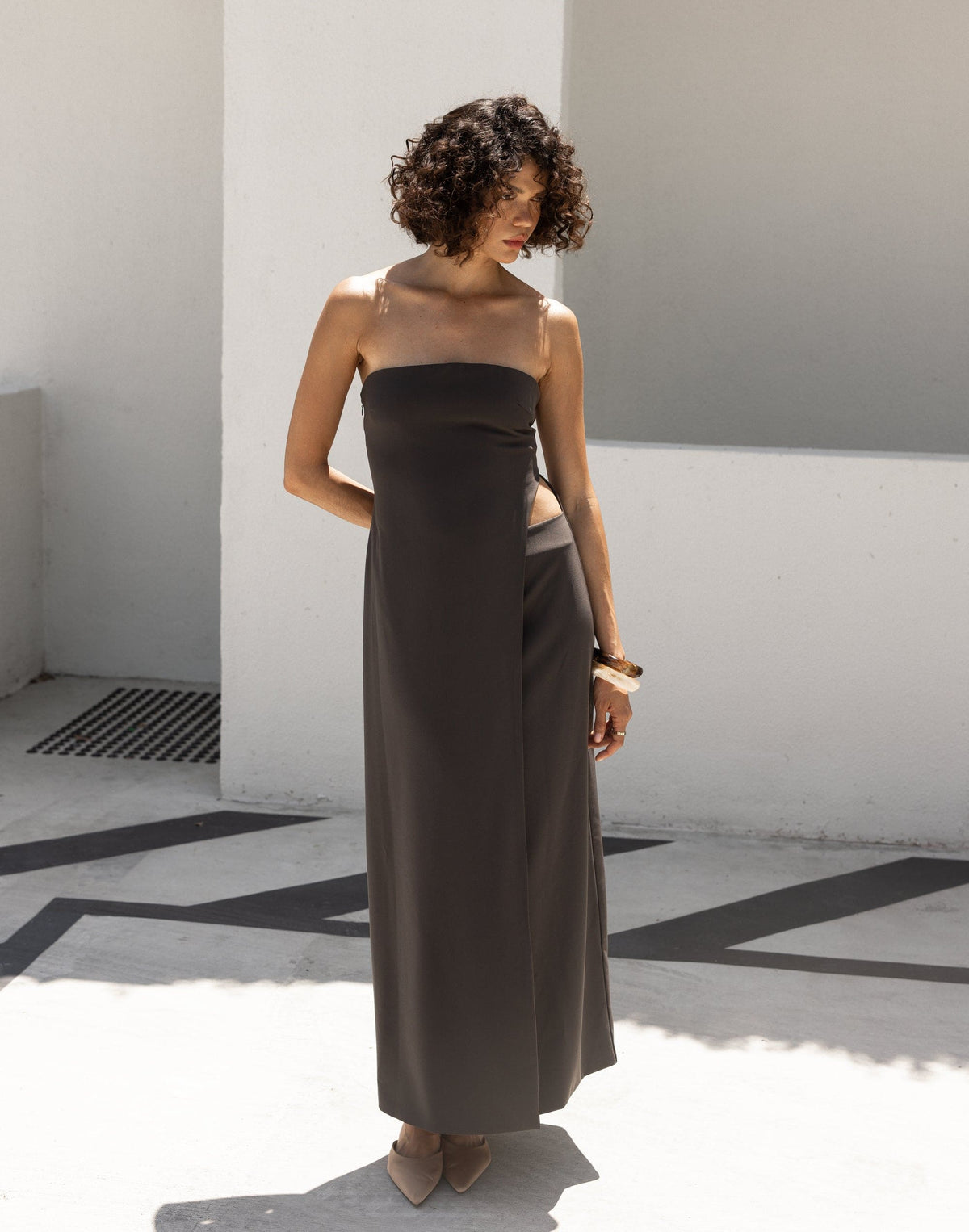 Gabby Maxi Dress (Charcoal)