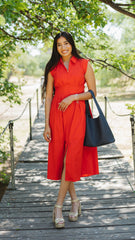 Girl Go Zipper Midi Dress