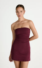 Sarie Mini Dress (Plum)