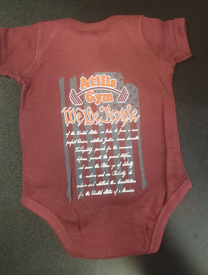 Newborn / Maroon / White