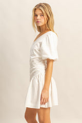 Flirty Moment One Shoulder Cutout Mini Dress