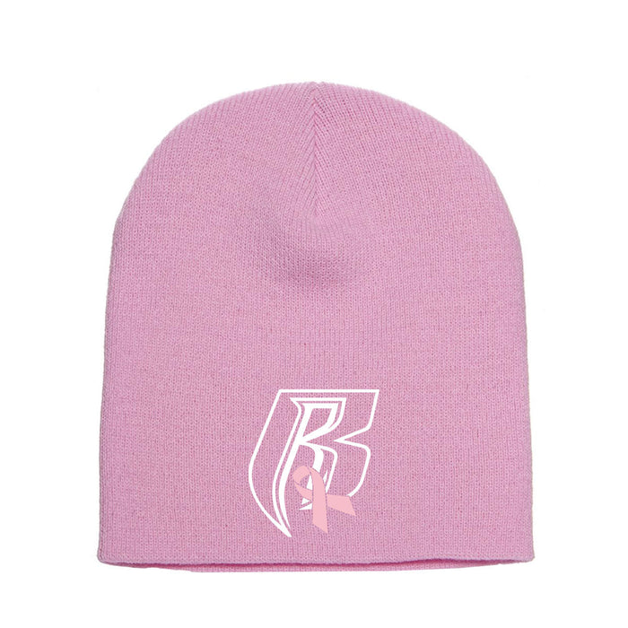RR Pink Ribbon Logo Skull Cap - Pink