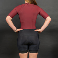 The Burgundy Tri Suit for Women