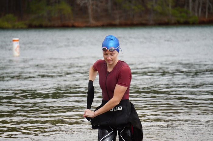 The Burgundy Tri Suit for Women