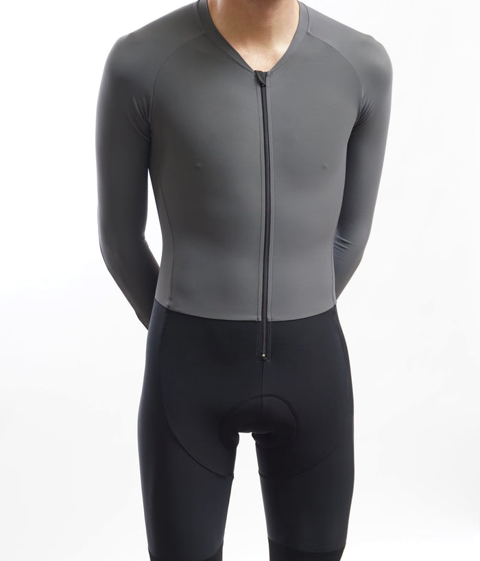The Gray Long Sleeve Road Suit